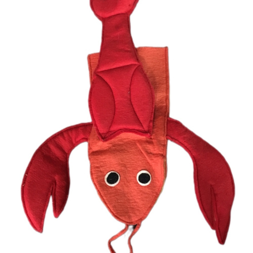 Cute Red Lobster Hand Puppet